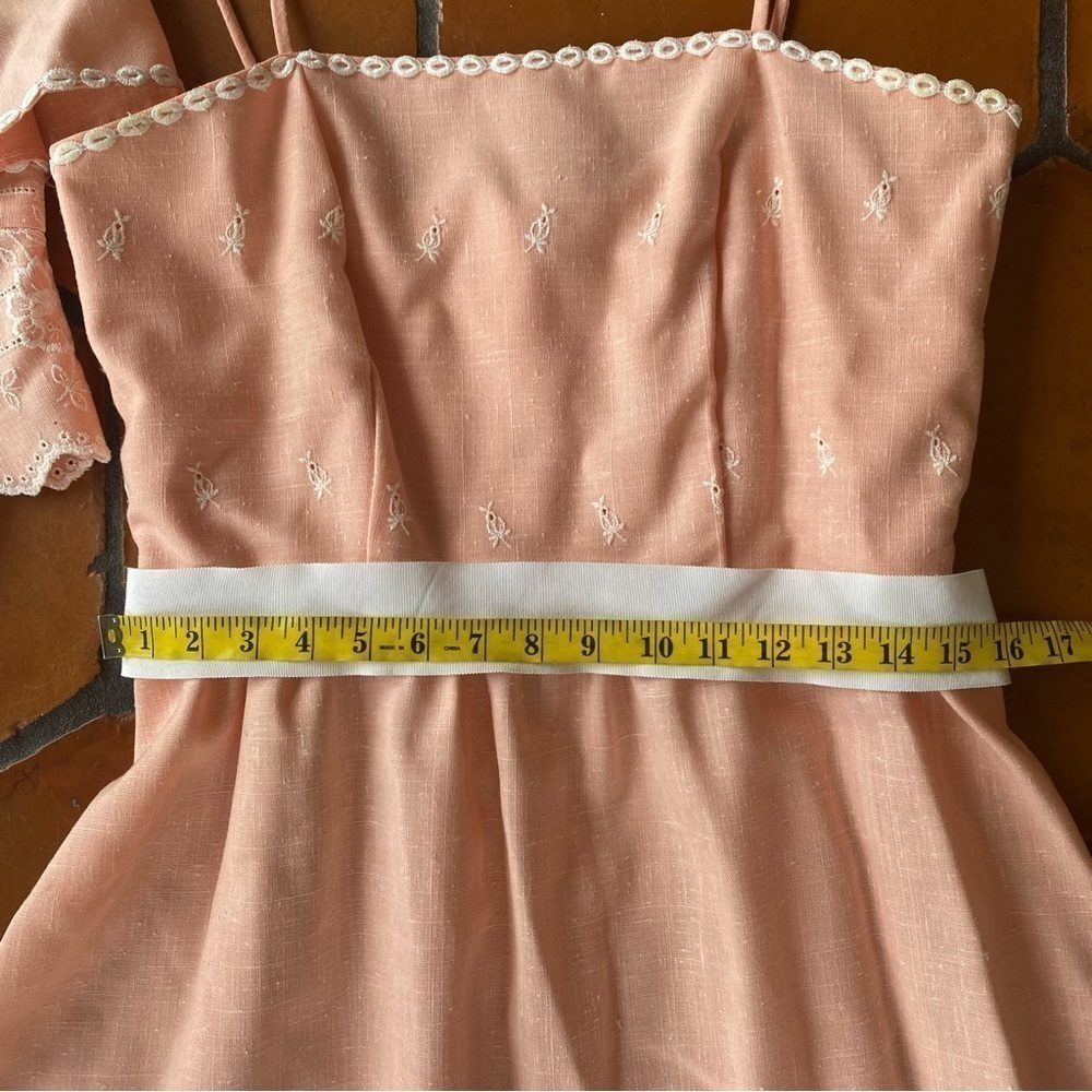 VTG House of Bianchi 80’s Maxi Dress Easter Embroidered Jacket Belt Sz Modern 8 - Picture 10 of 10